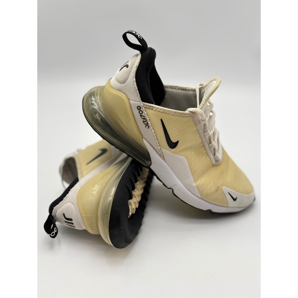 Nike Air Max 270 G Golf Shoes Mens 9 Sail Black CK6483-102 Spikeless Sneakers